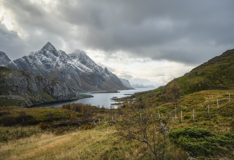 On-the-road-to-Unstad- Lofoten, Norway